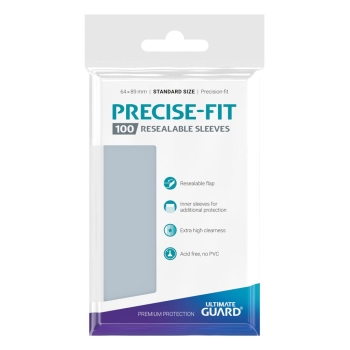 Ultimate Guard Precise-Fit Sleeves wiederverschließbar Standardgröße Transparent (100)